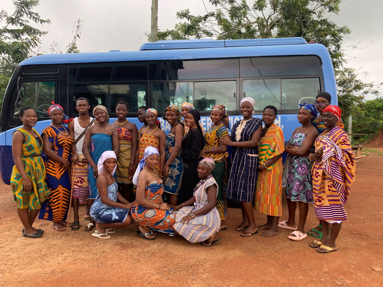 Cultural day celebration in traditional attire
